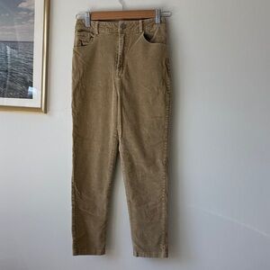 Princess Tan Corduroy Skinny Pants
